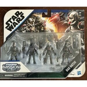 Star Wars Mission Fleet The Bad Batch Disney Complete 2.5" Action Figure Set New